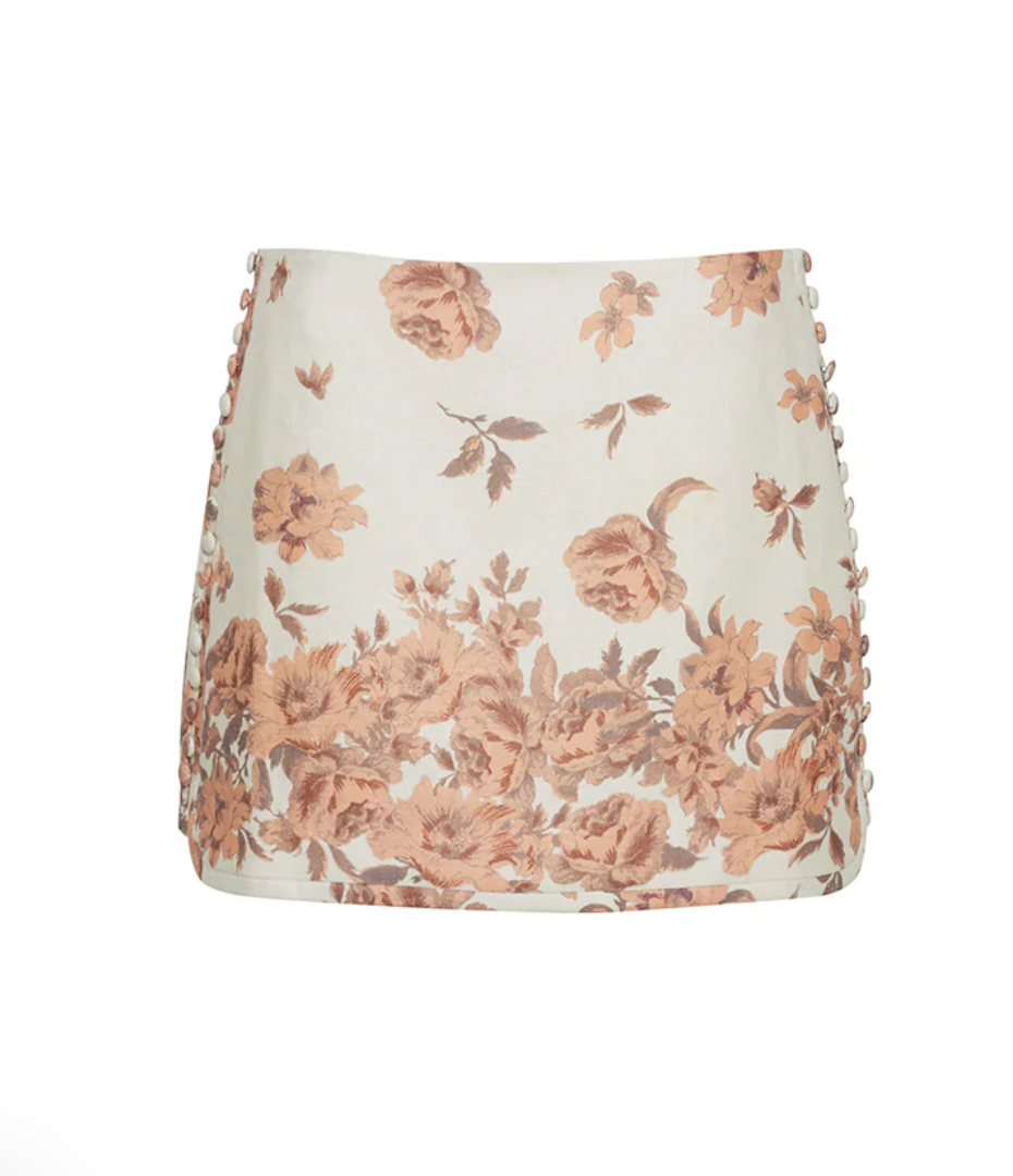Roseland Skirt Farfella Border Egret