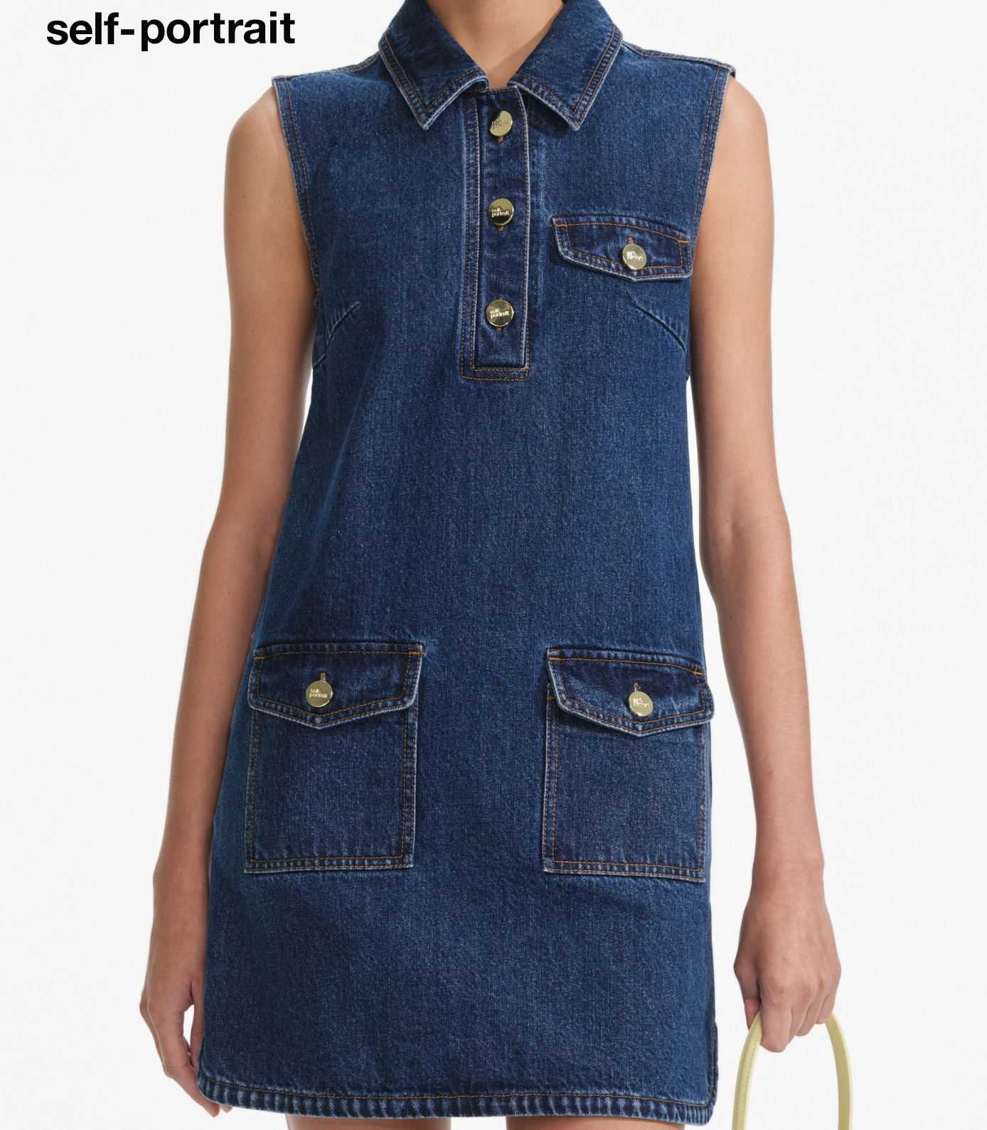 Denim Sleeveless Mini Dress