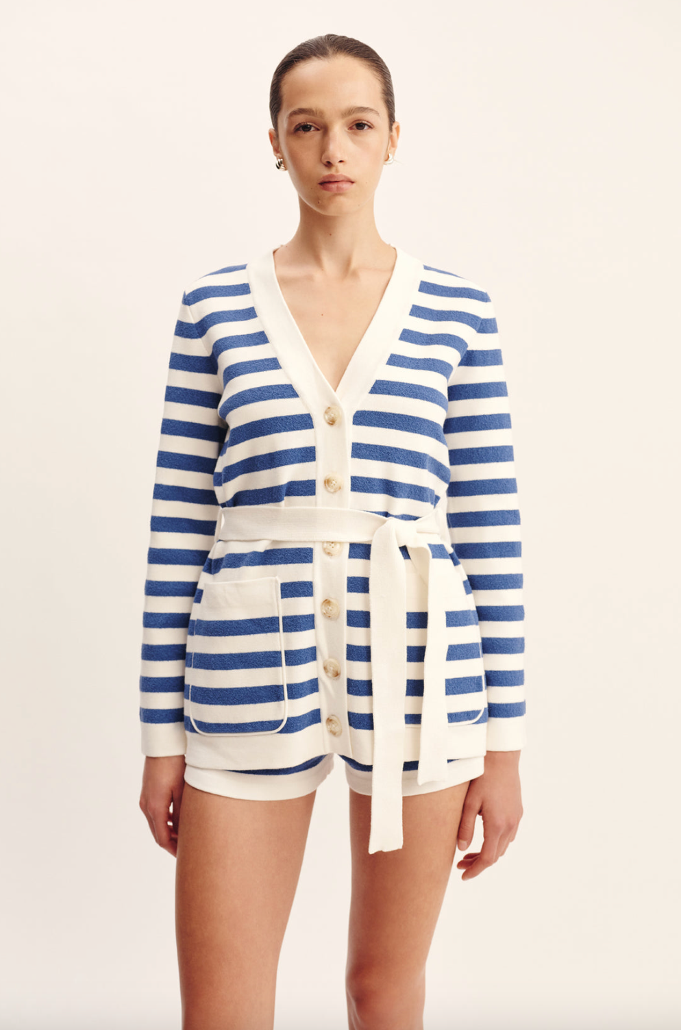 Ari Cardigan Blue Stripe