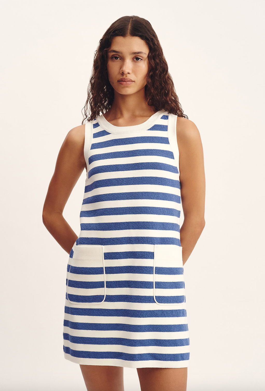 Ari Mini Dress Blue Stripe