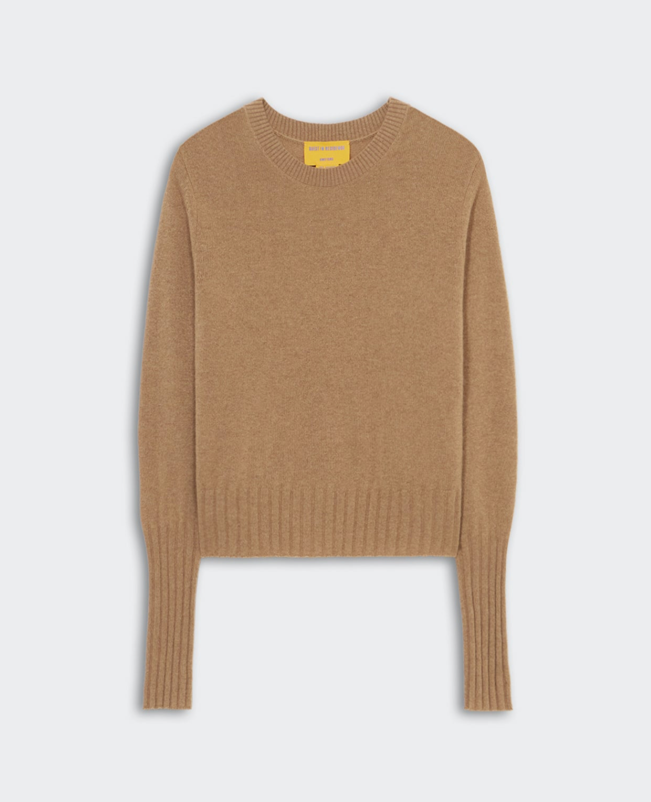 Shrunken Crew in Cashmere Almond