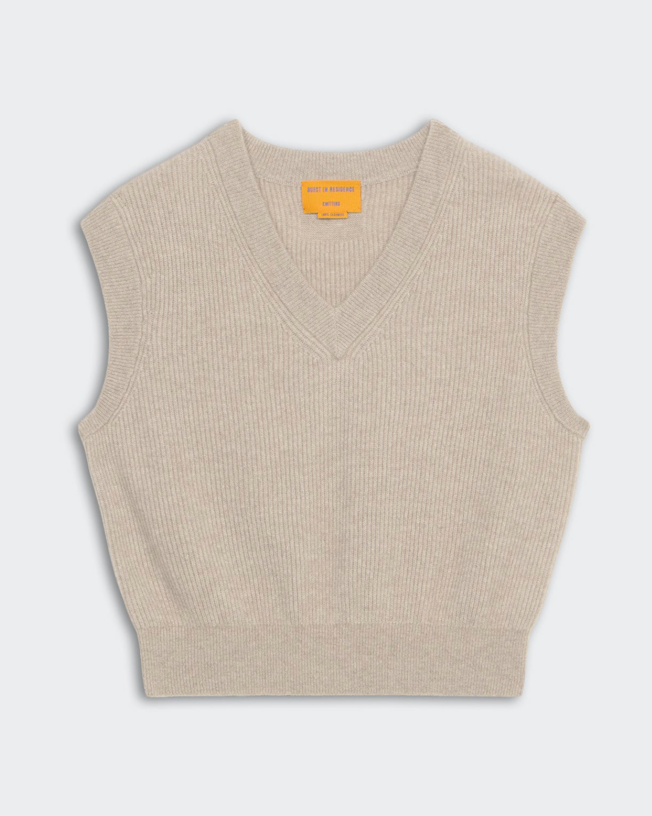 Rib Vest Taupe