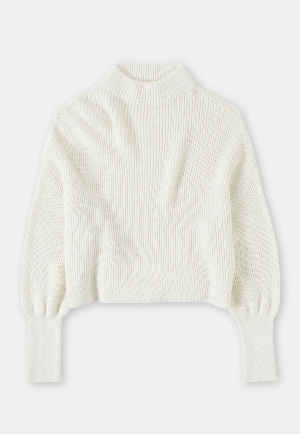 Funnel Neck Long Sleeve Ivory