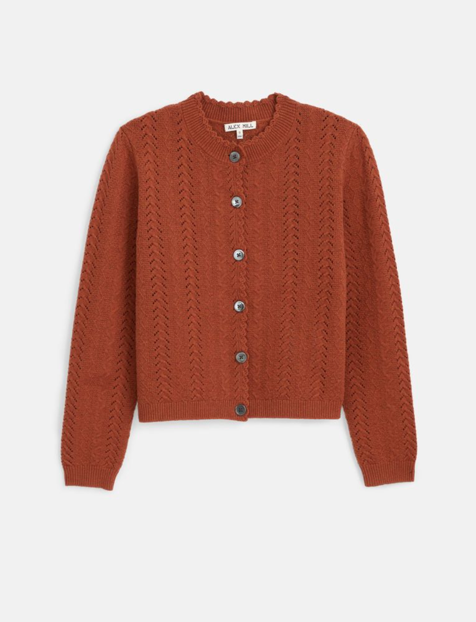 Annalise Sweater in Wool Rust