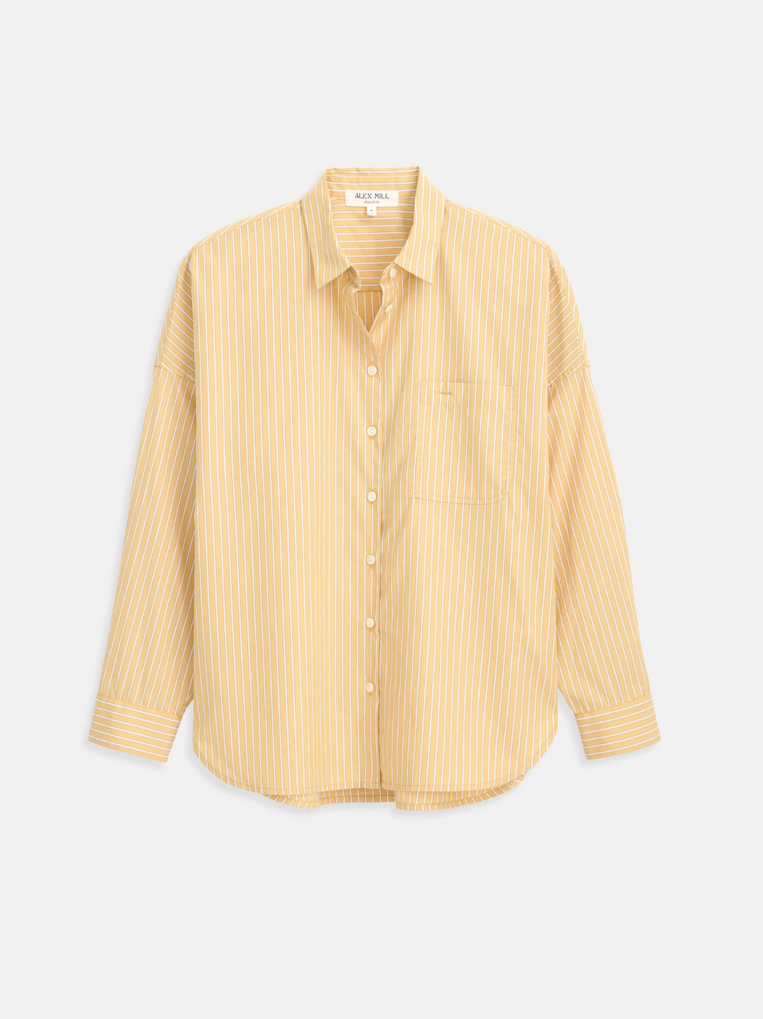 Jo Shirt In Stripe Yellow Stripe