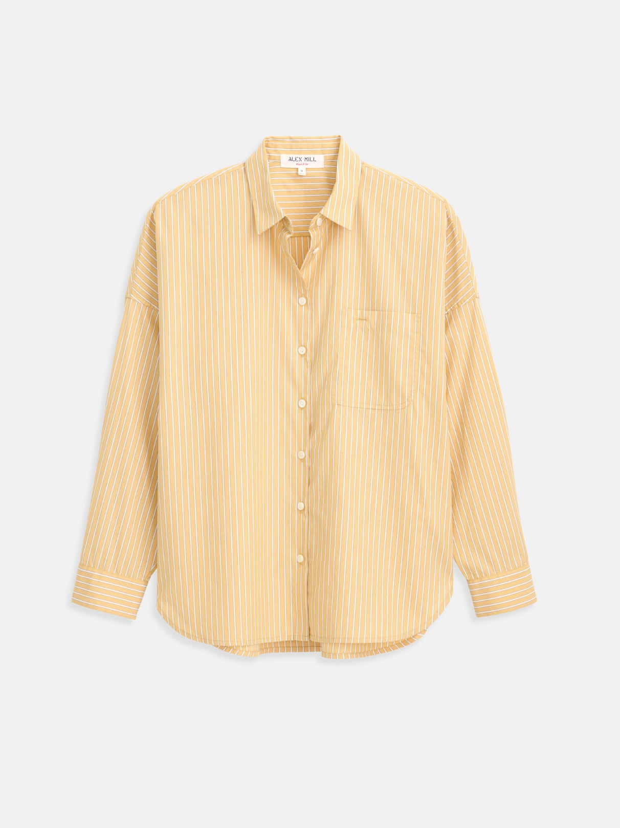 Jo Shirt In Stripe Yellow Stripe