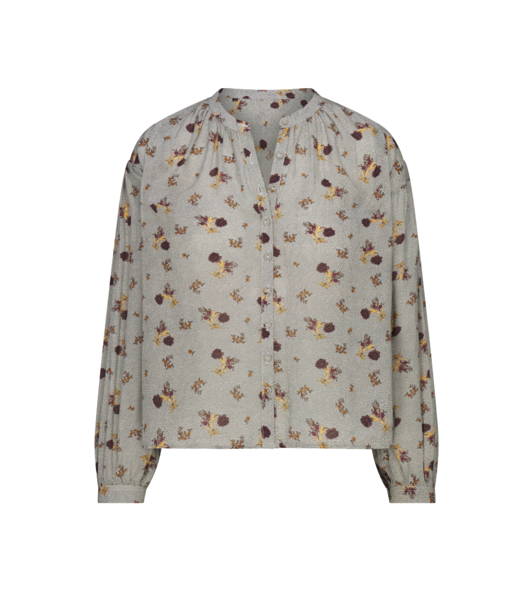 Odette Top Dotted Floral