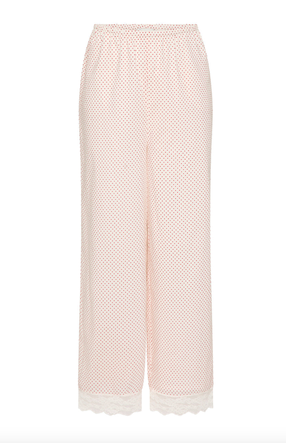 Marlowe Pant Cream & Red Polka Dot
