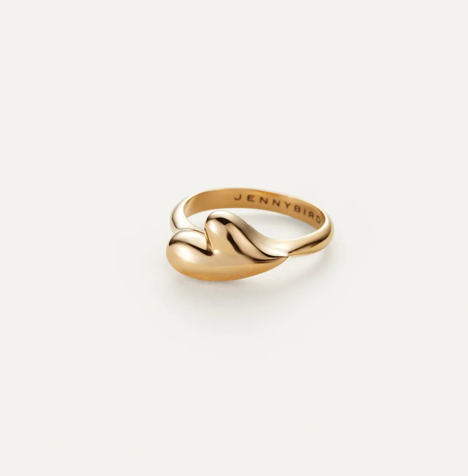 Heart Signet Ring Gold