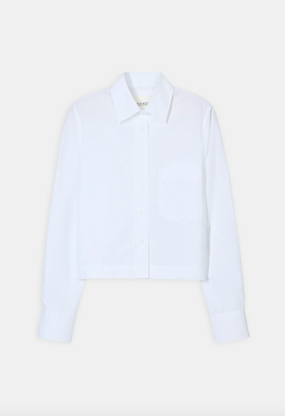 Cropped Classic Shirt White