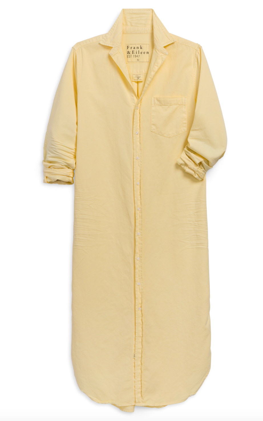 Rory Maxi Shirtdress Lemon