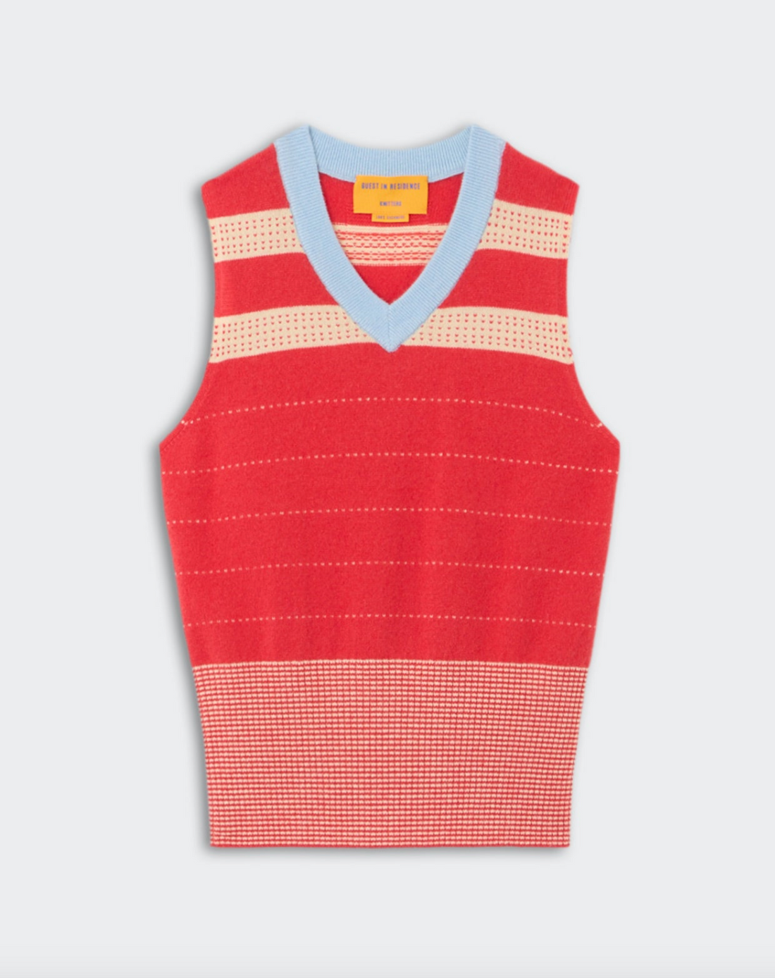 Collegiate Stripe Vest Scarlet Combo