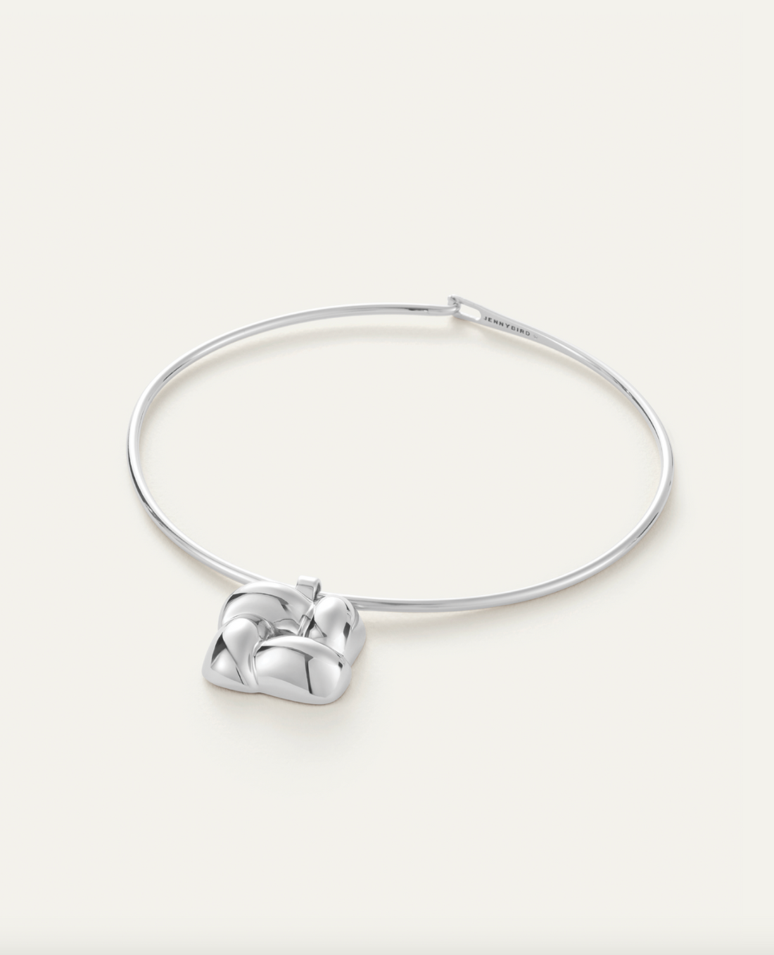 Woven Square Collar Silver