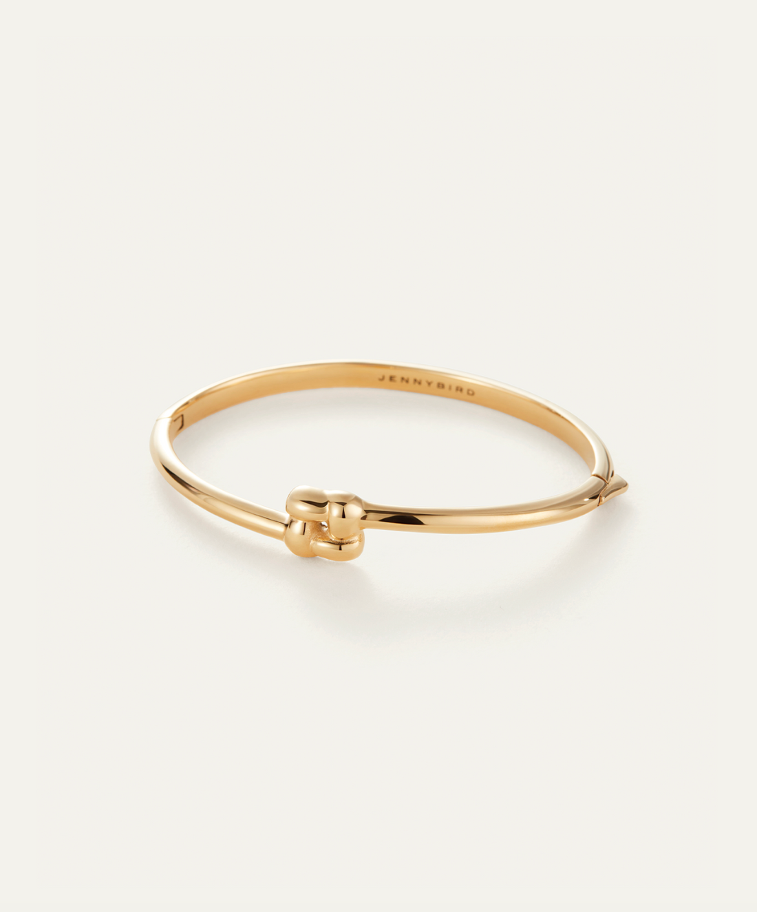 Slim Woven Square Bangle Gold
