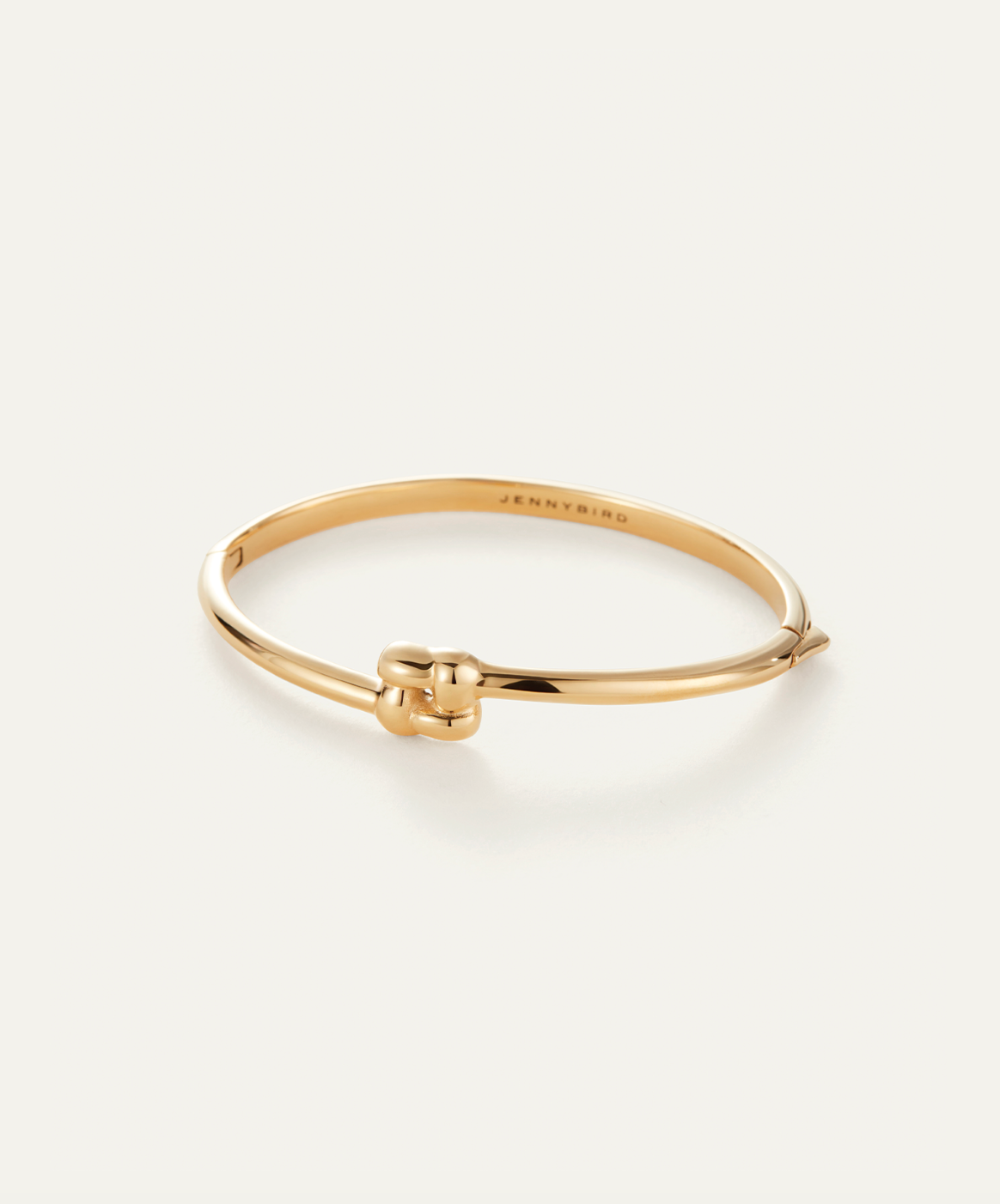 Slim Woven Square Bangle Gold