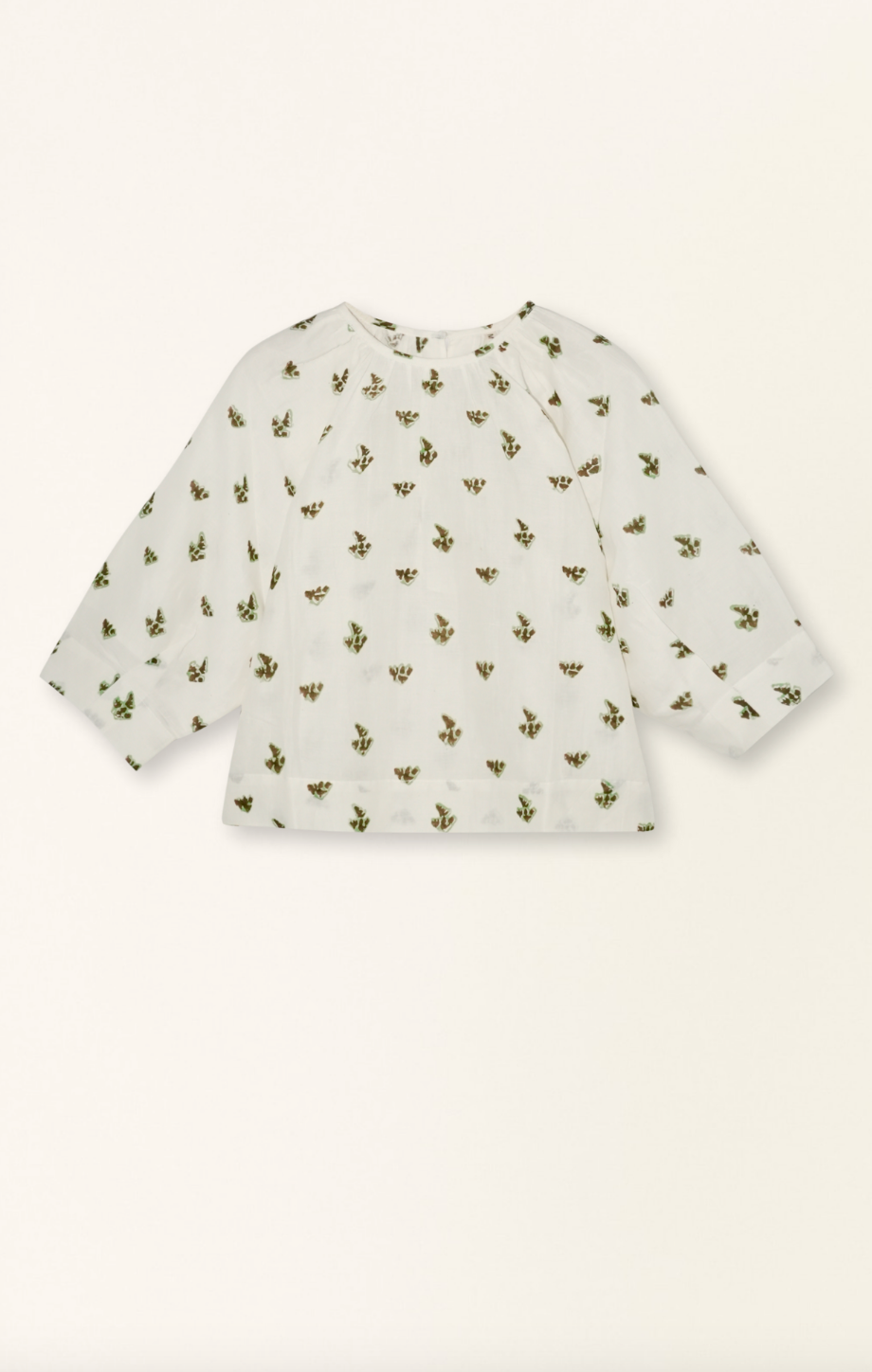 Bari Top In Chocolate Mint Boteh