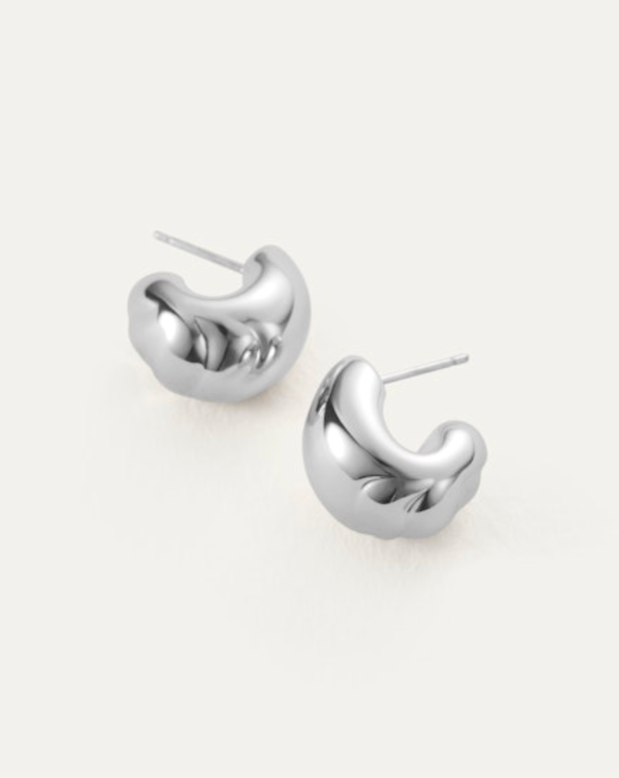 Small Nell Hoops Silver
