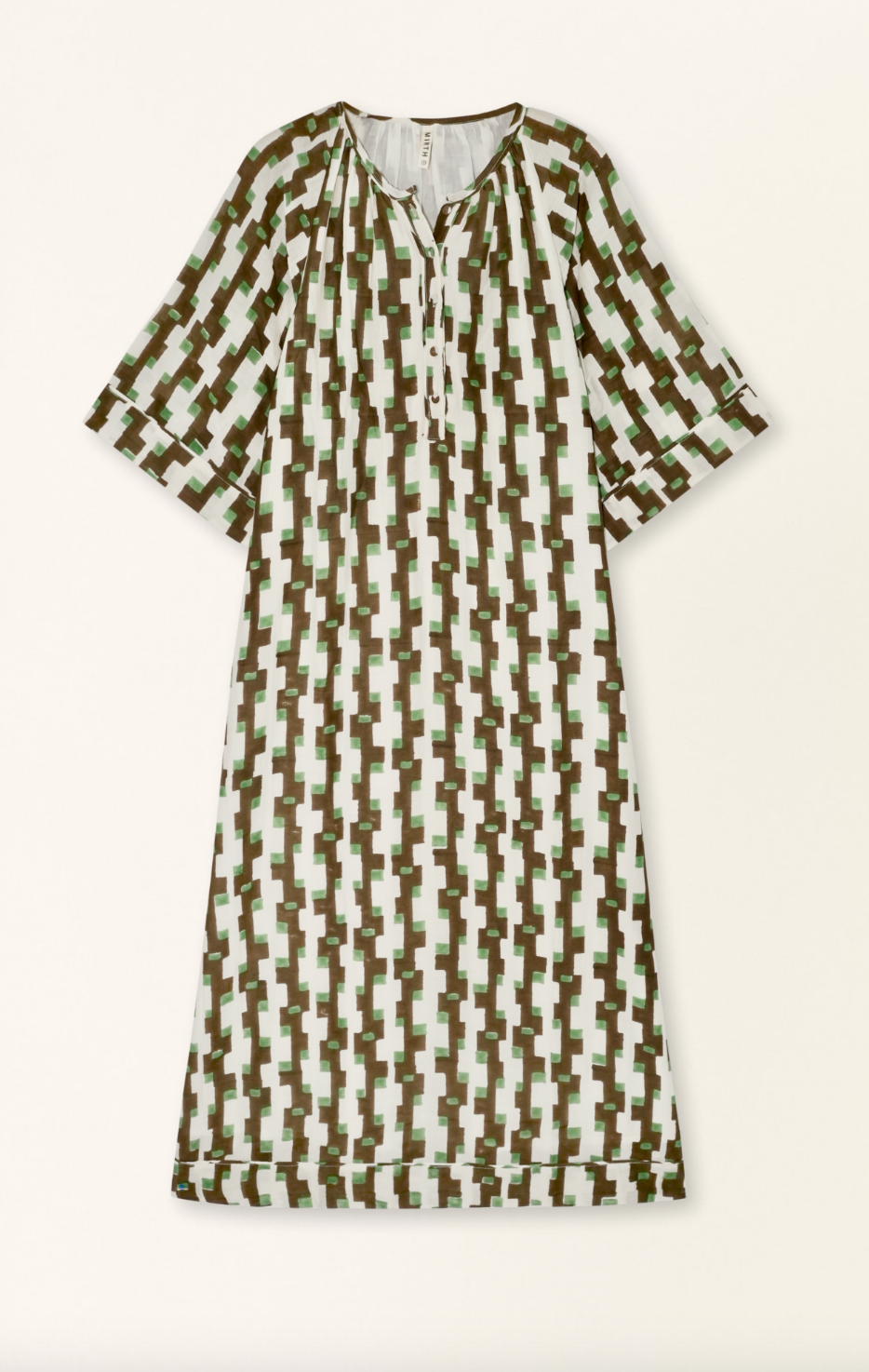 Faro Caftan In Chocolate Mint Hopscotch