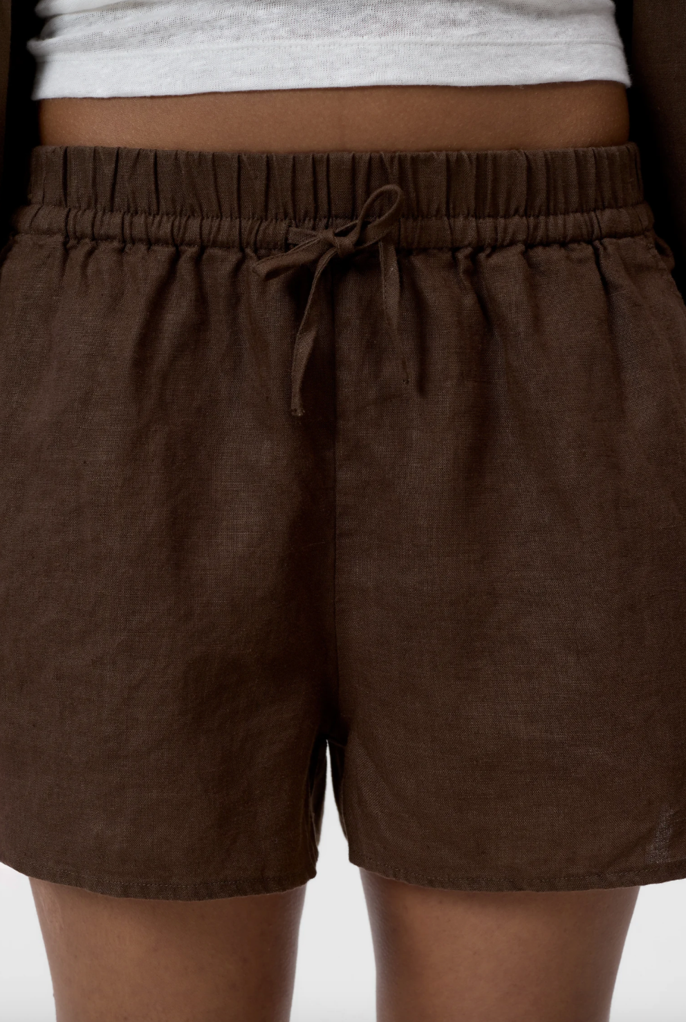 Elastic Shorts Maple Brown
