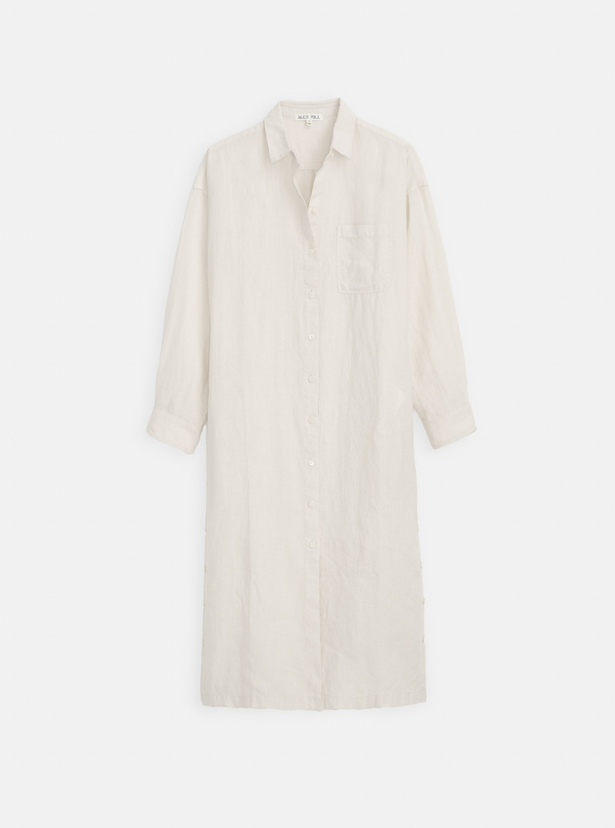 Kerry Shirtdress in Linen Light Cement