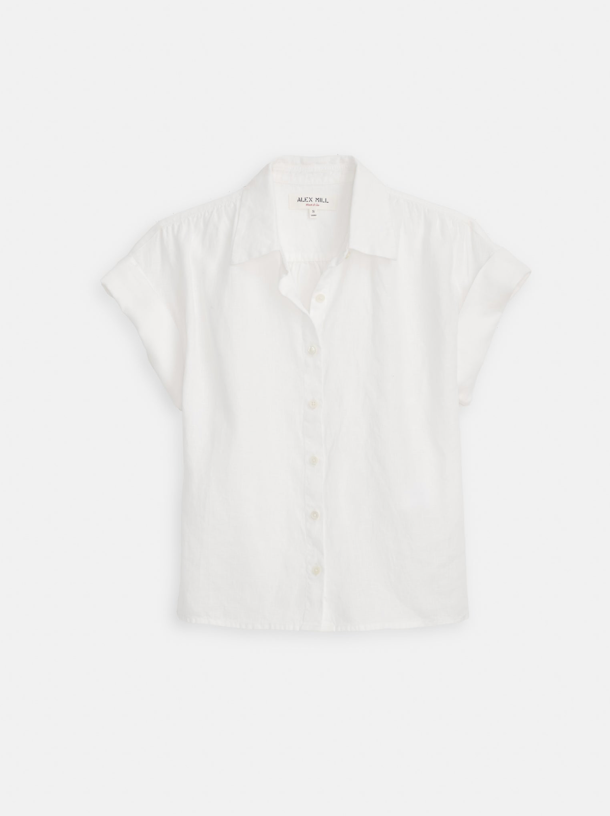 Maddie Blouse In Linen White