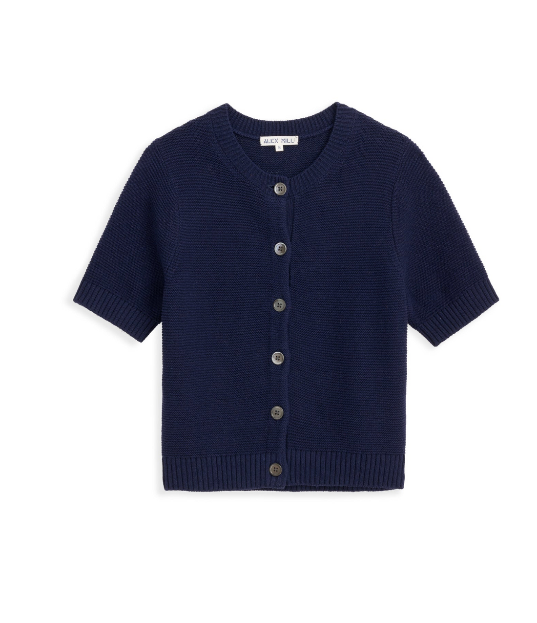 Elle Cardigan in Linen Cotton Navy
