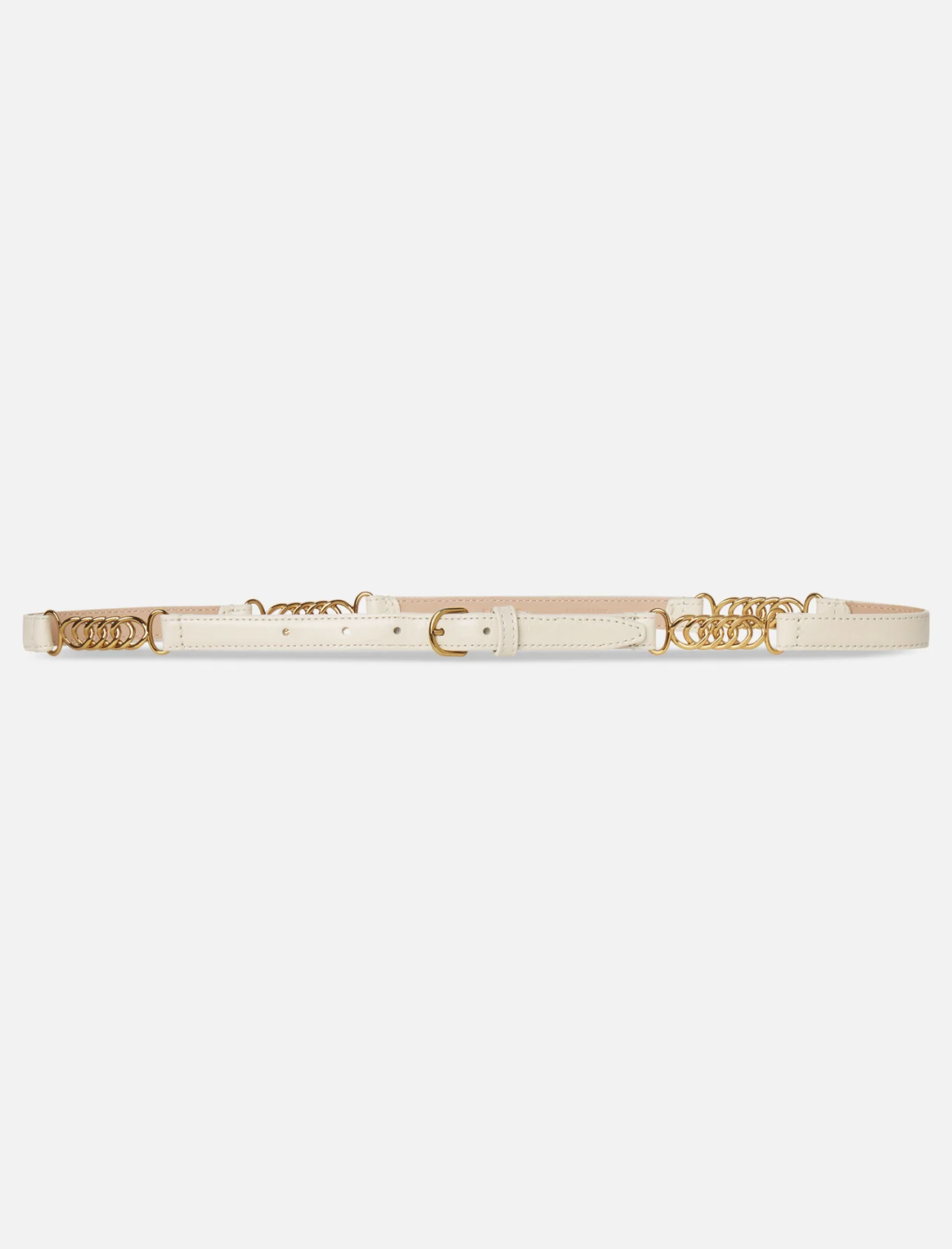 The Twisted Link Belt Cream