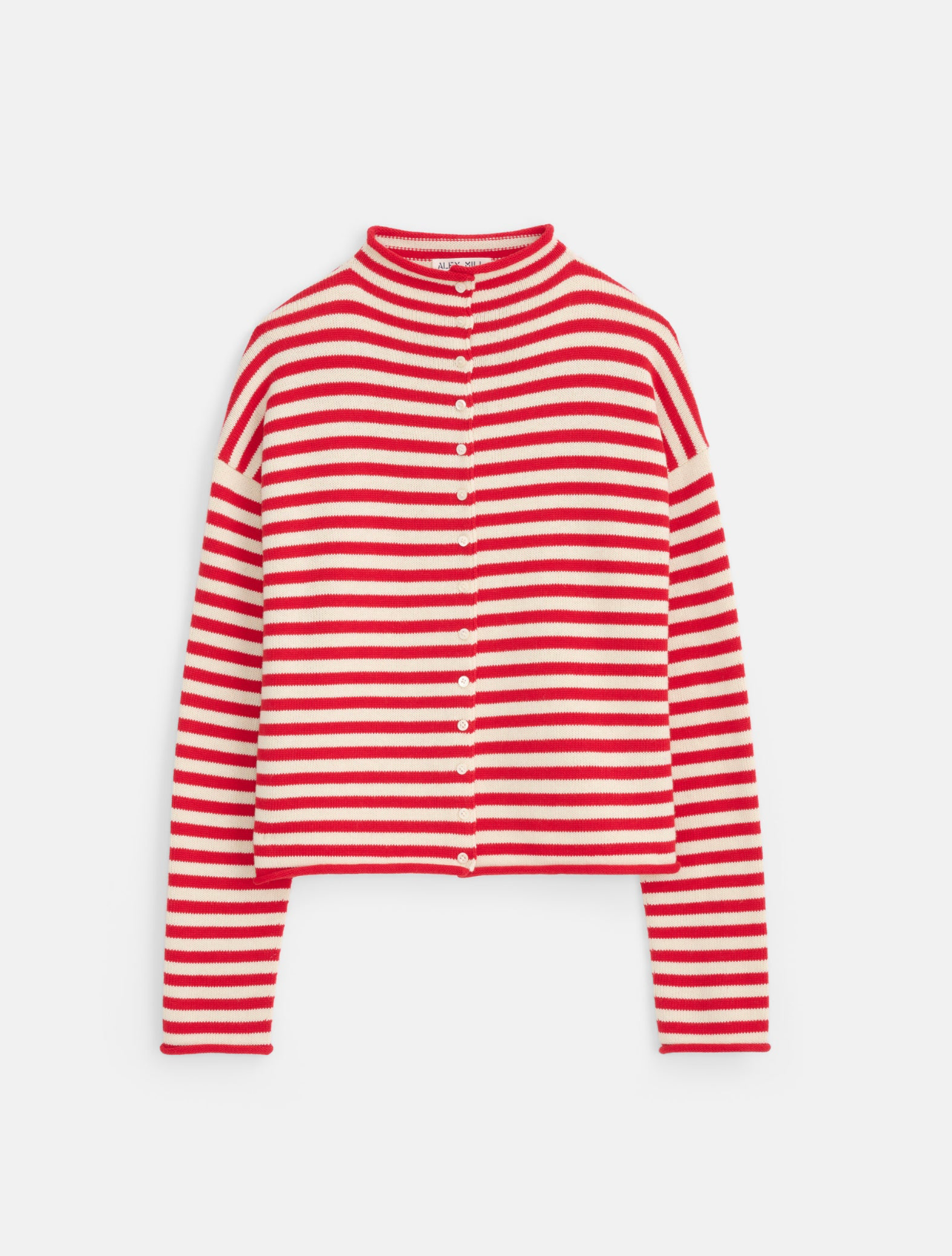 Taylor Cardigan Ivory/Red