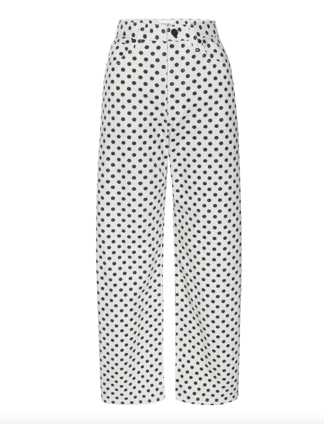 The Bow Crop White Polka Dot