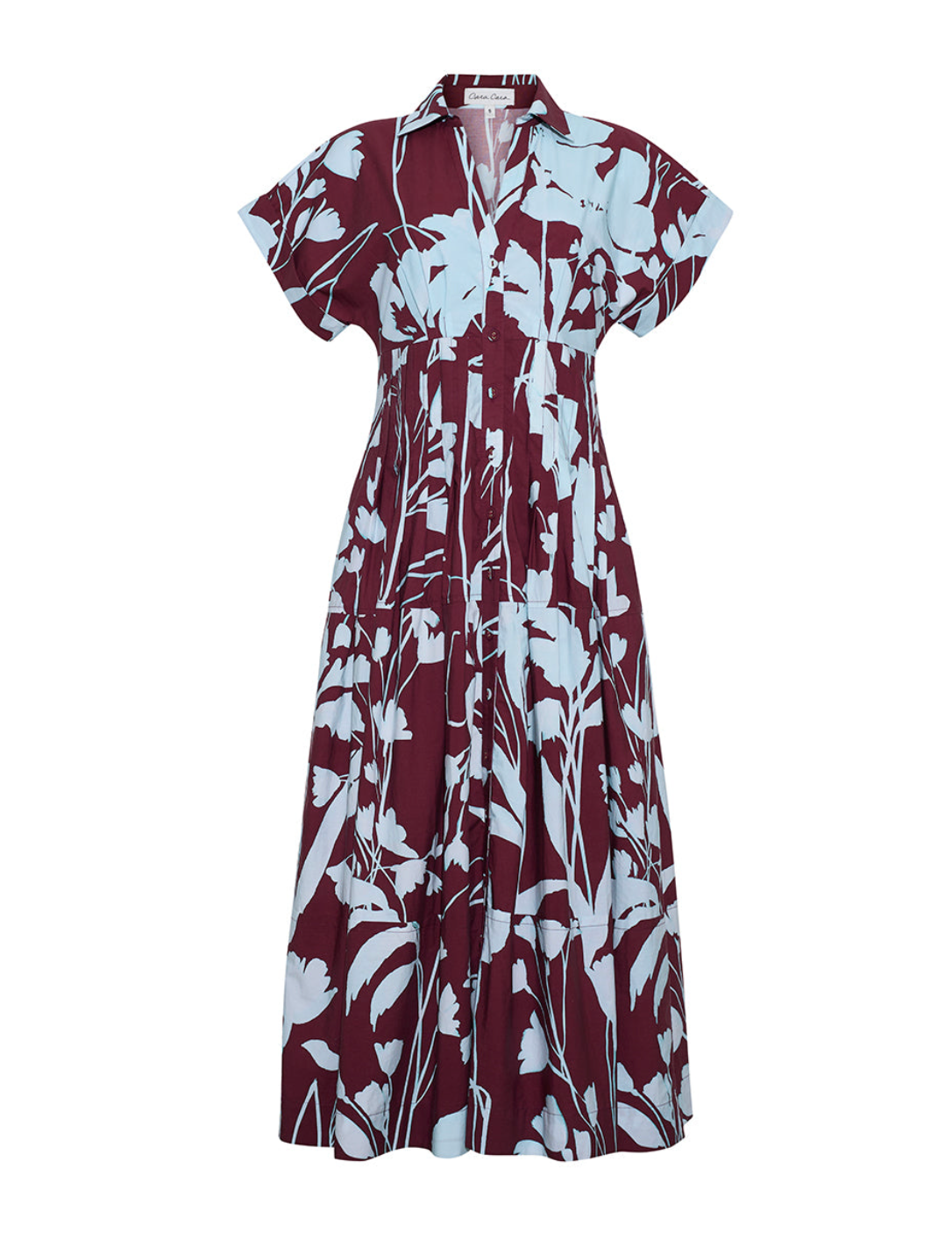 Nash Midi Dress Botanic Maroon