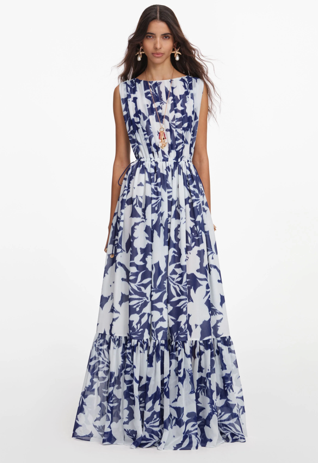 Printed Georgette Maxi Dress