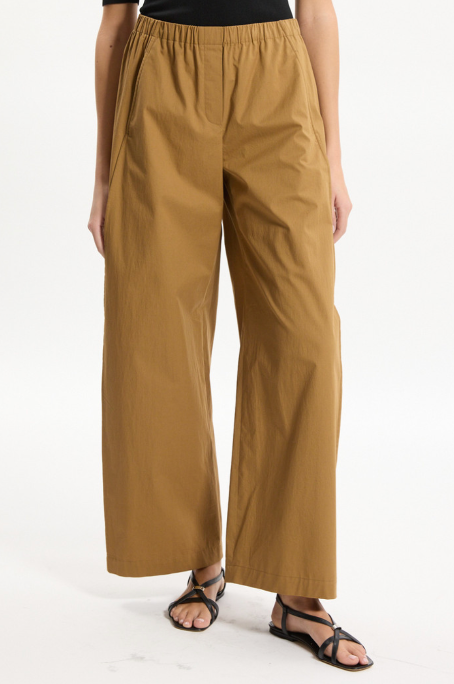 Curved Parachute Pant Bronze