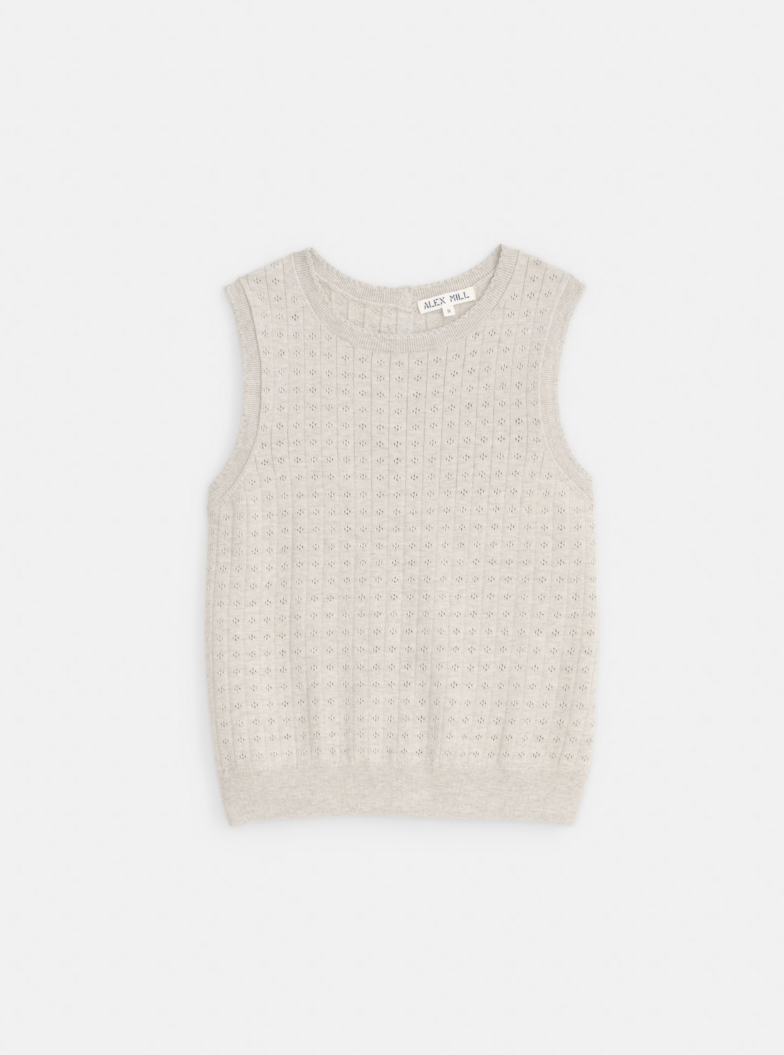 Odette Sweater Tank In Cotton Cashmere Heather Gray