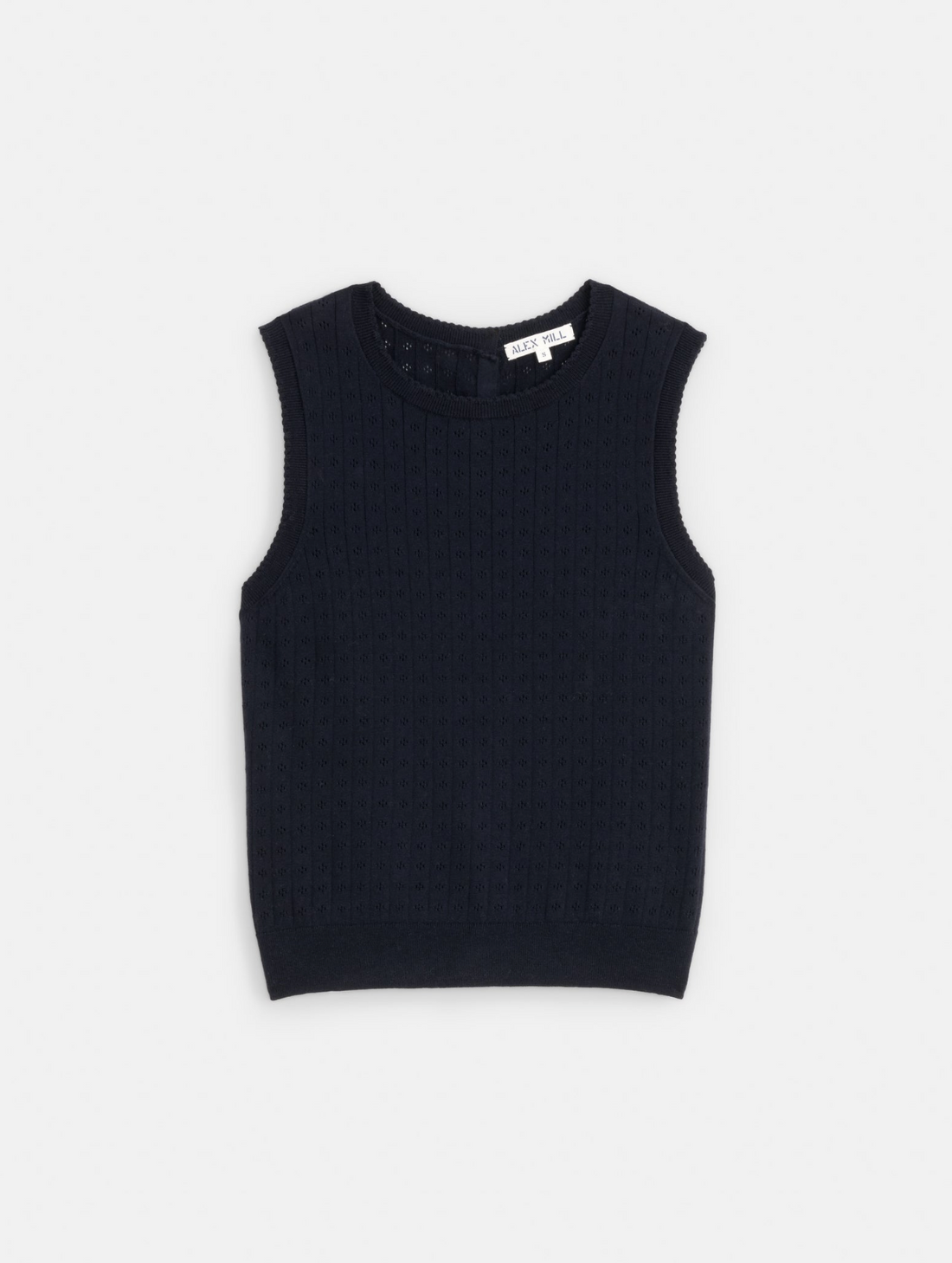 Odette Sweater Tank In Cotton Cashmere Navy