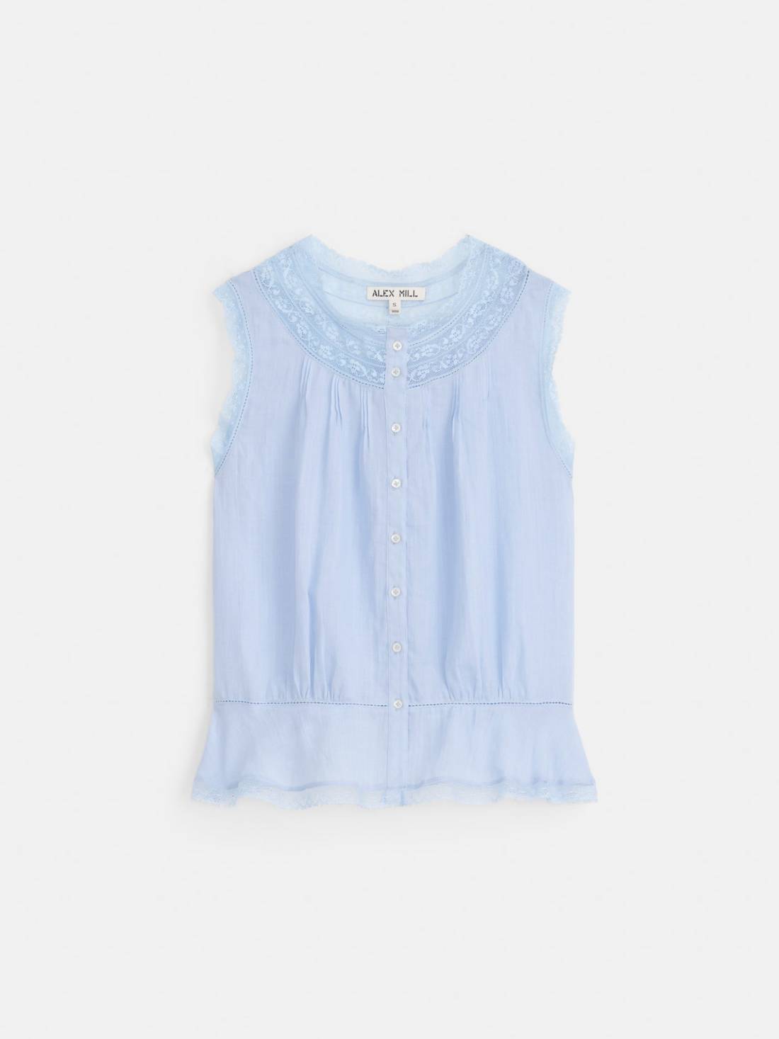 Collette Top In Ramie Hydrangea