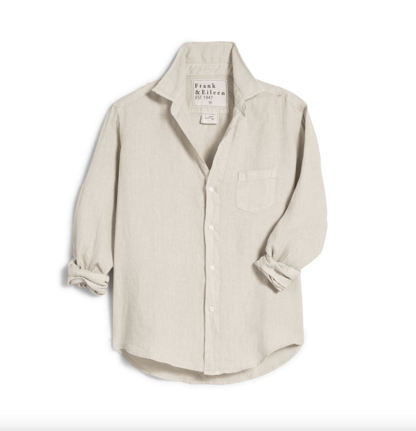 Eileen Relaxed Button-Up Shirt Sand