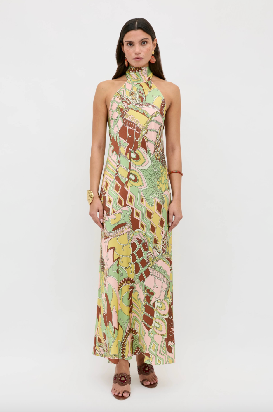 Maura Dress Bianca Abstract Green