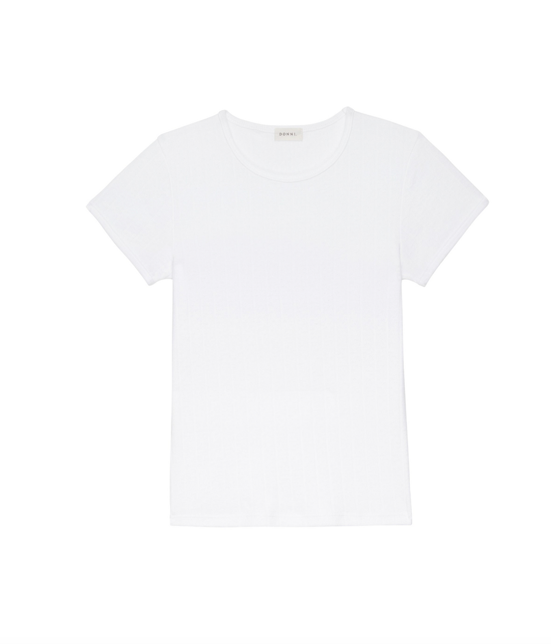 The Pointelle Baby Tee Powder