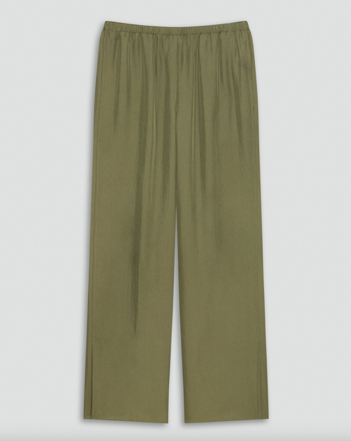 Vented Pull-On Pant in Washed Twill Forest Moss