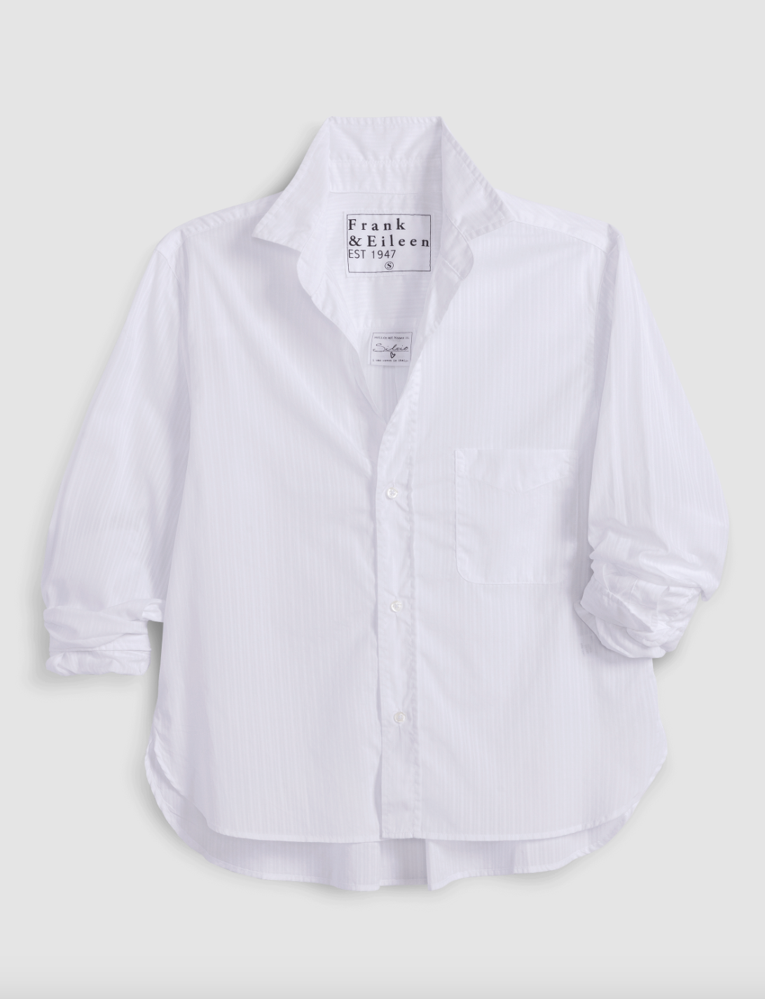 Silvio Sheer White Stripe