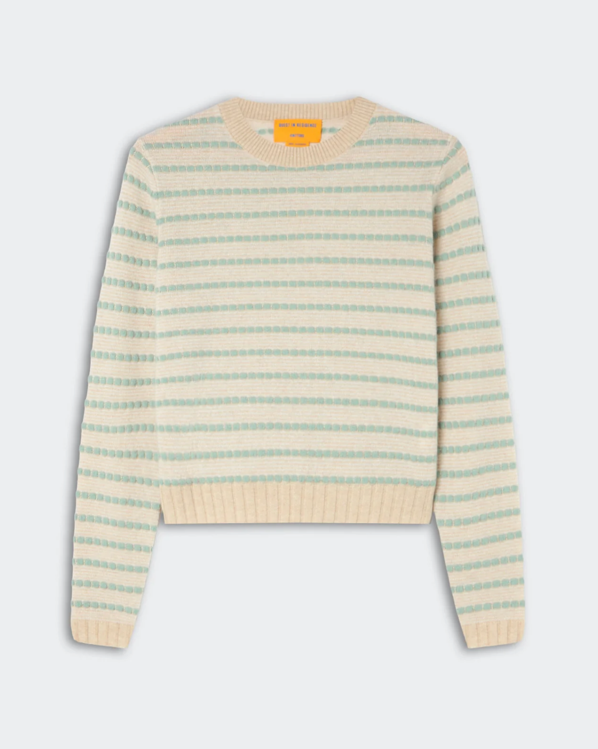 Pebble Stripe Shrunken Crew Sandstone Combo