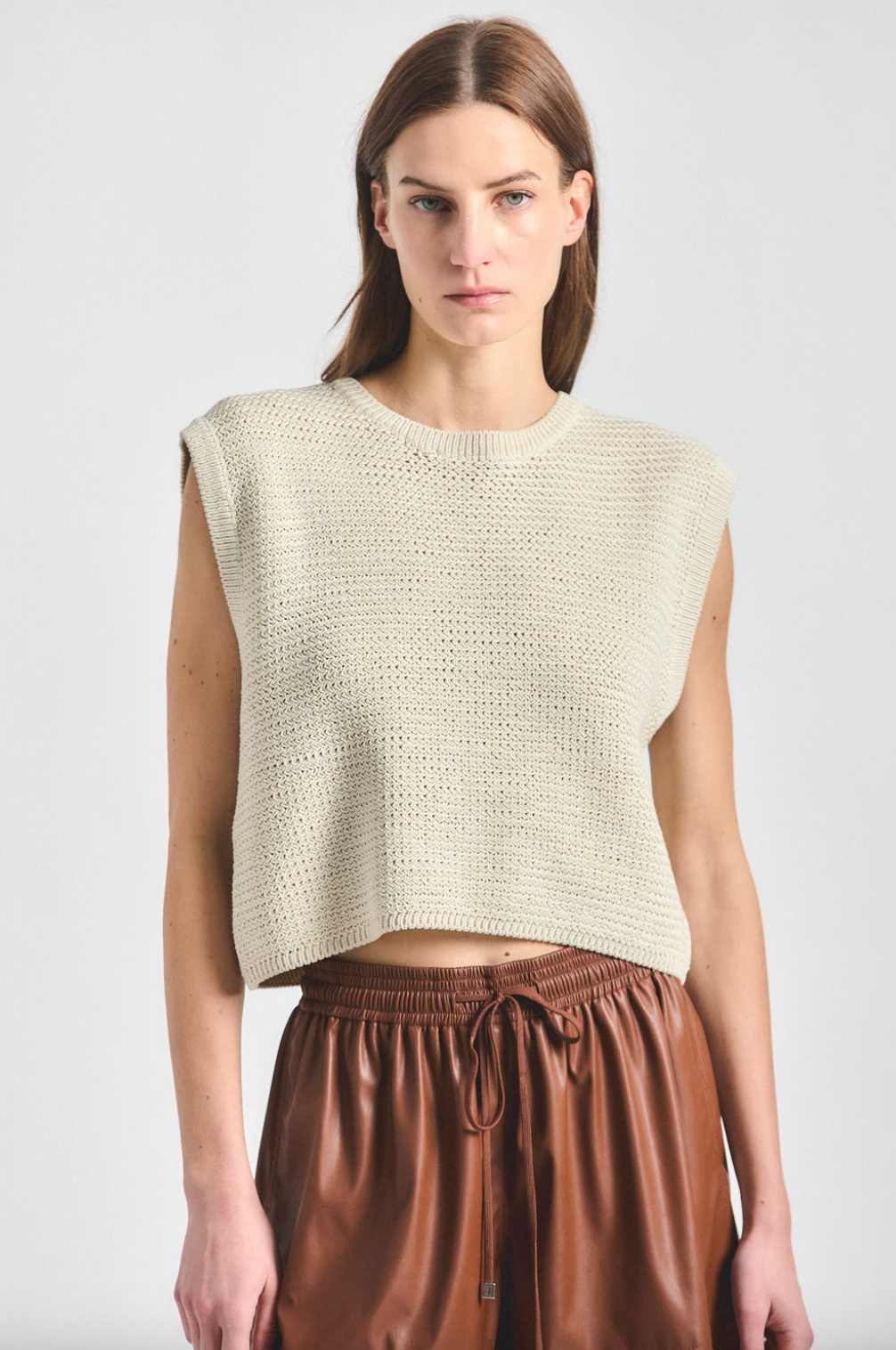 Louise Light Weight Faux Leather Short