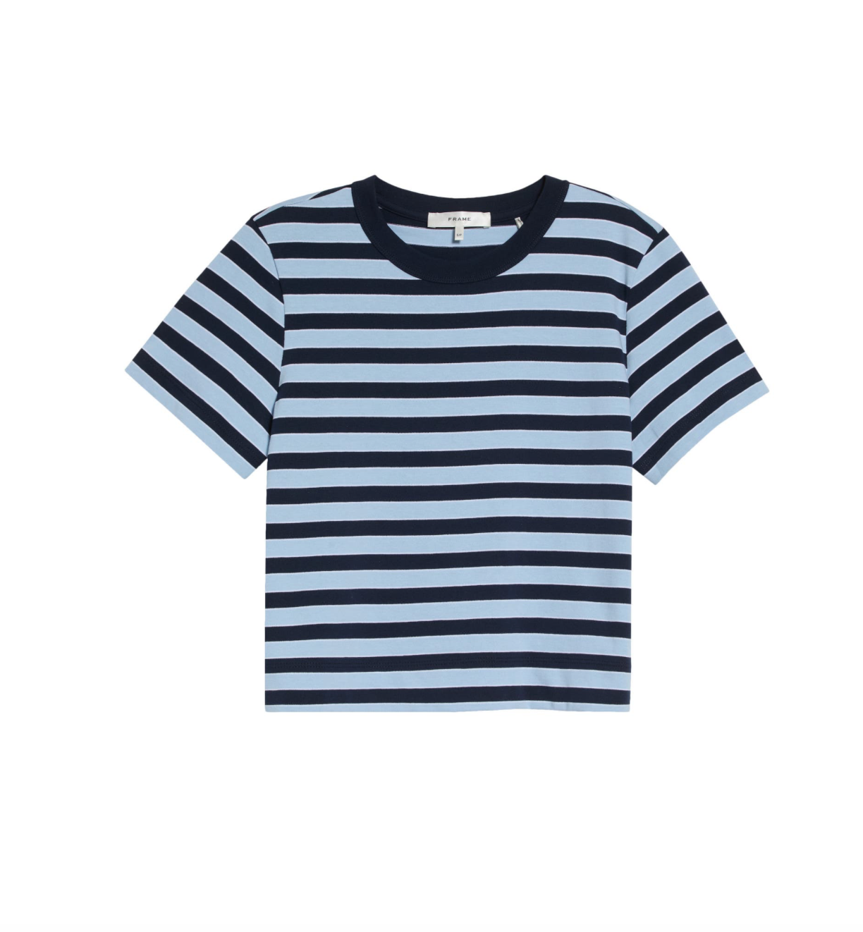 The Boxy Tee Chambray Stripe