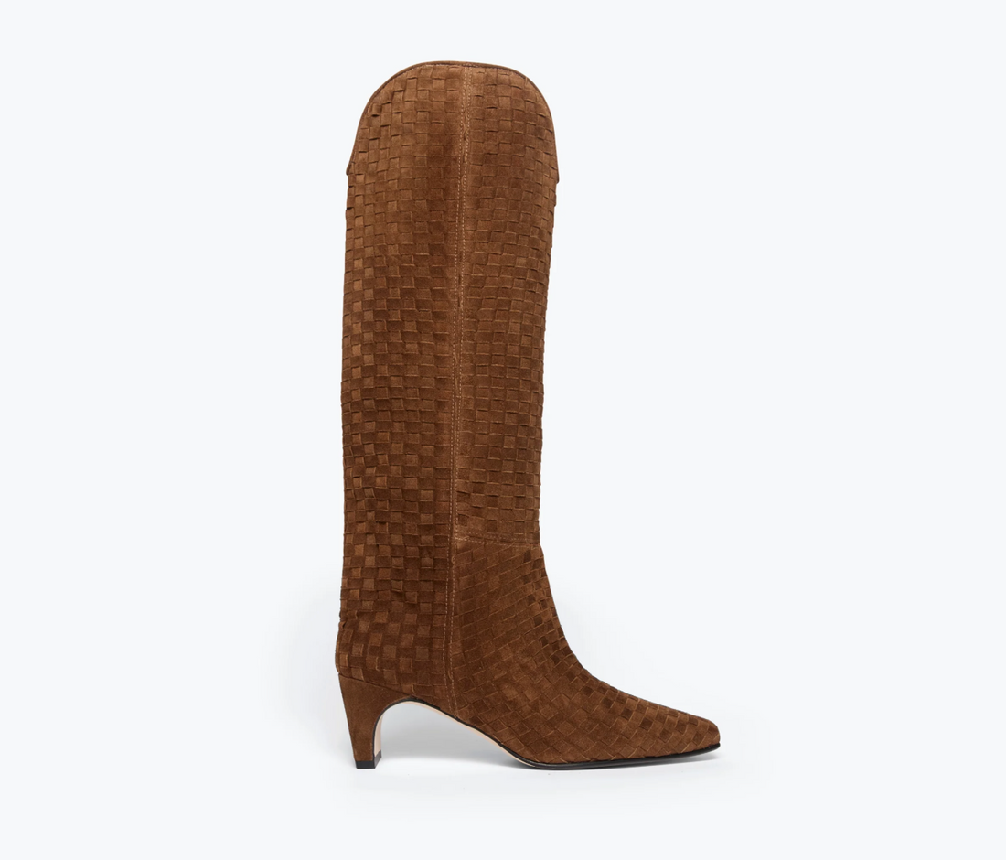 Lennox Toffee Woven Suede