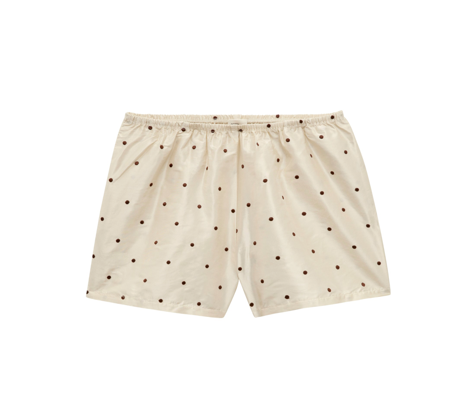 The Taffeta Tap Short Creme Walnut Polka Dot