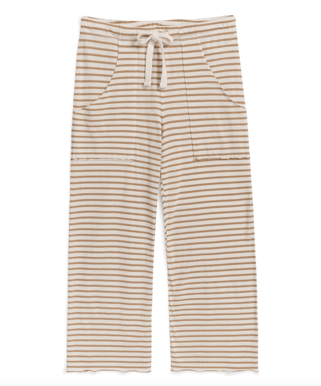Penny Patch Pocket Sweatpant Vintage White Camel Stripe