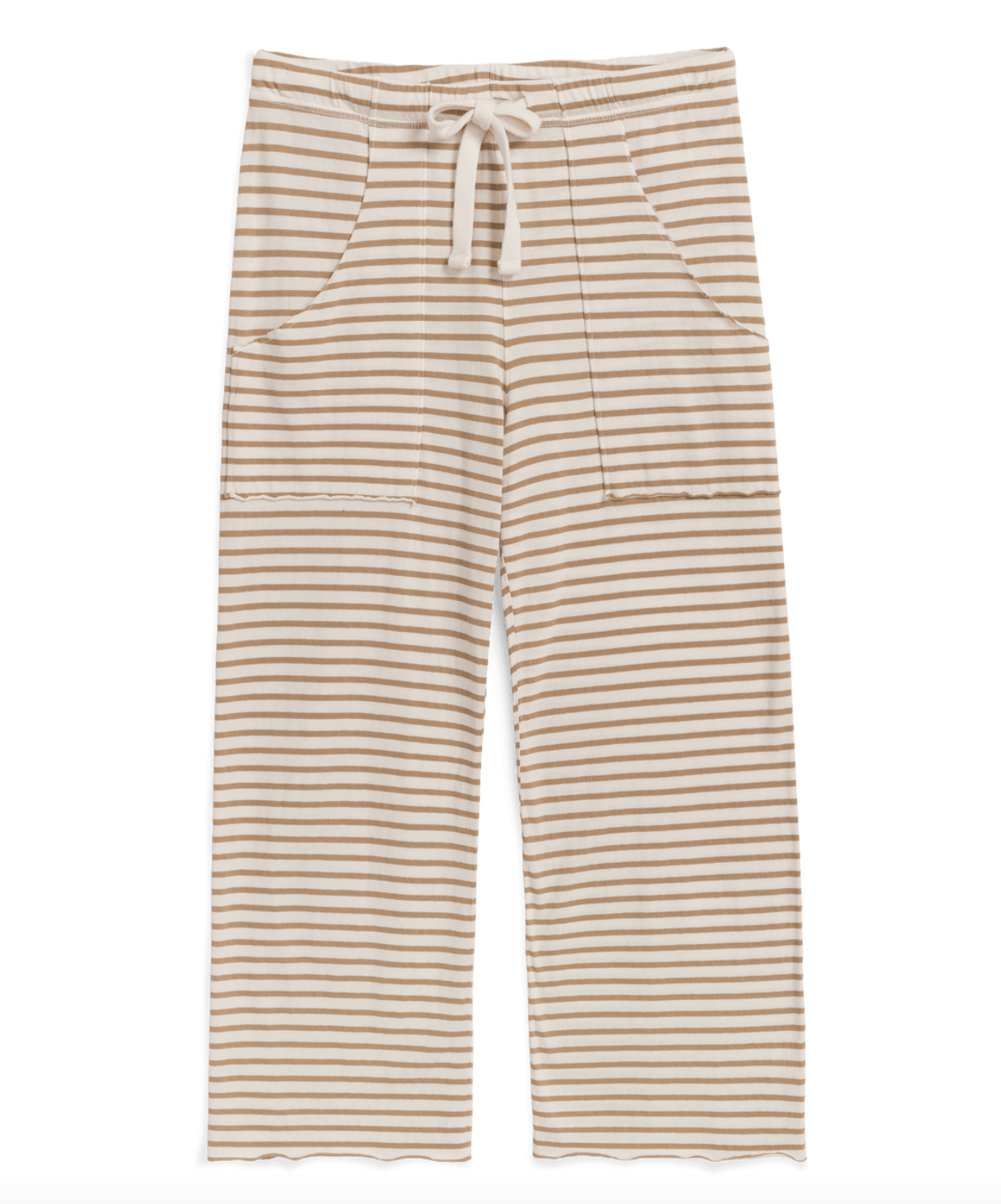Penny Patch Pocket Sweatpant Vintage White Camel Stripe