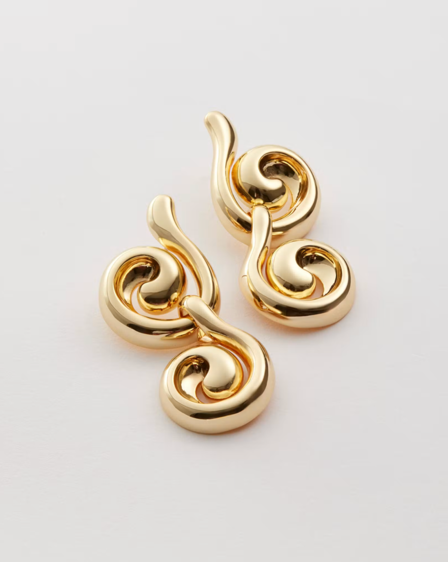 Nico Earring High Polish Gold