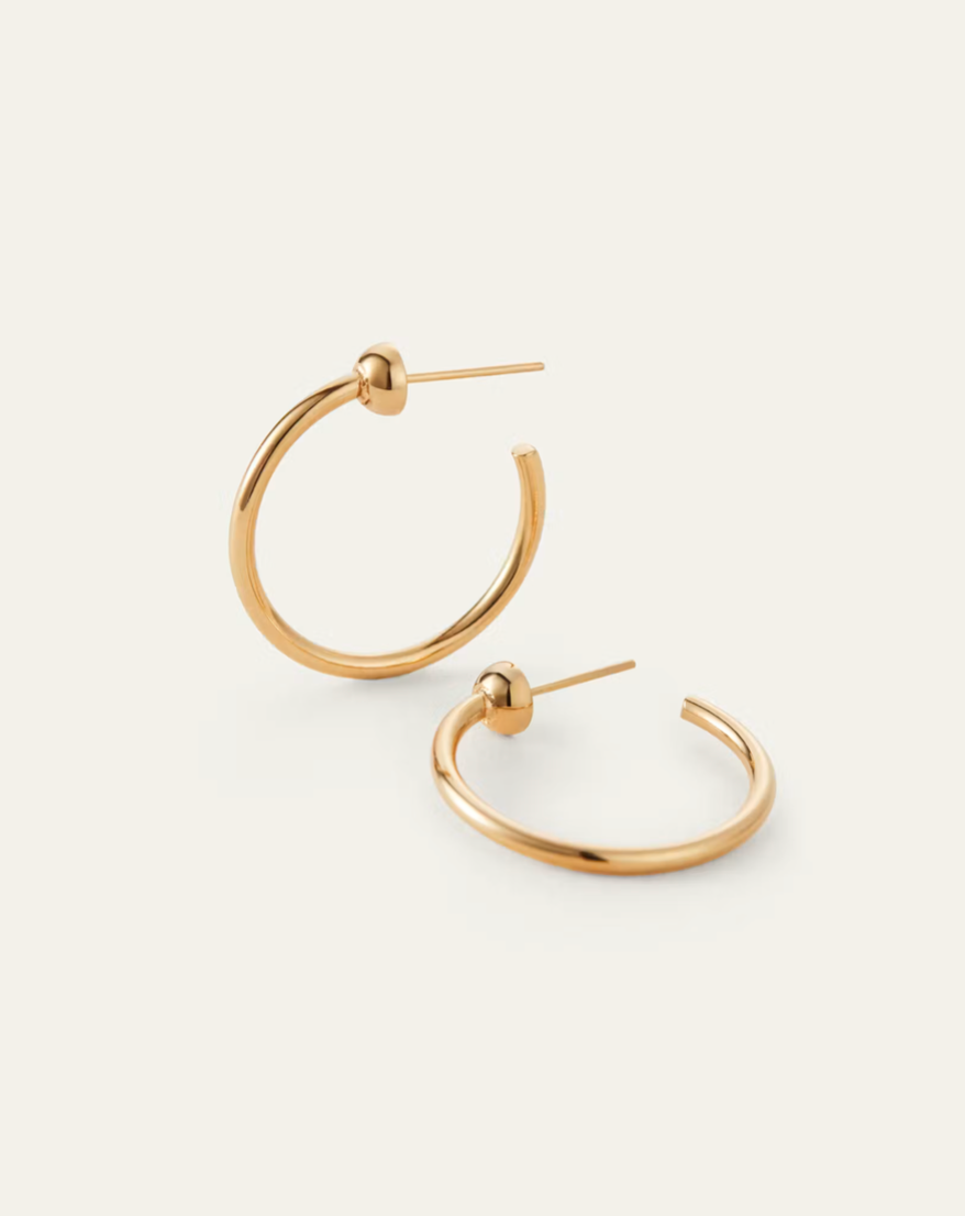 Mini Icon Hoops High Polish Gold