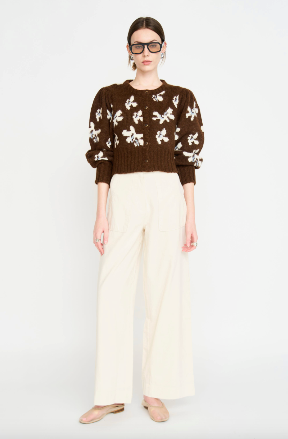 Valmorel Knit Cardigan in Cocoa Iris